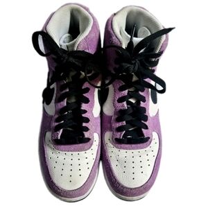 Nike Air Force Limited Mid Purple Black White Women's Shoes Size 9.5